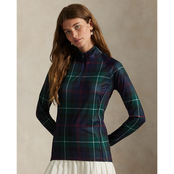 Haut demi-zippé écossais en jersey - RLX - Modalova