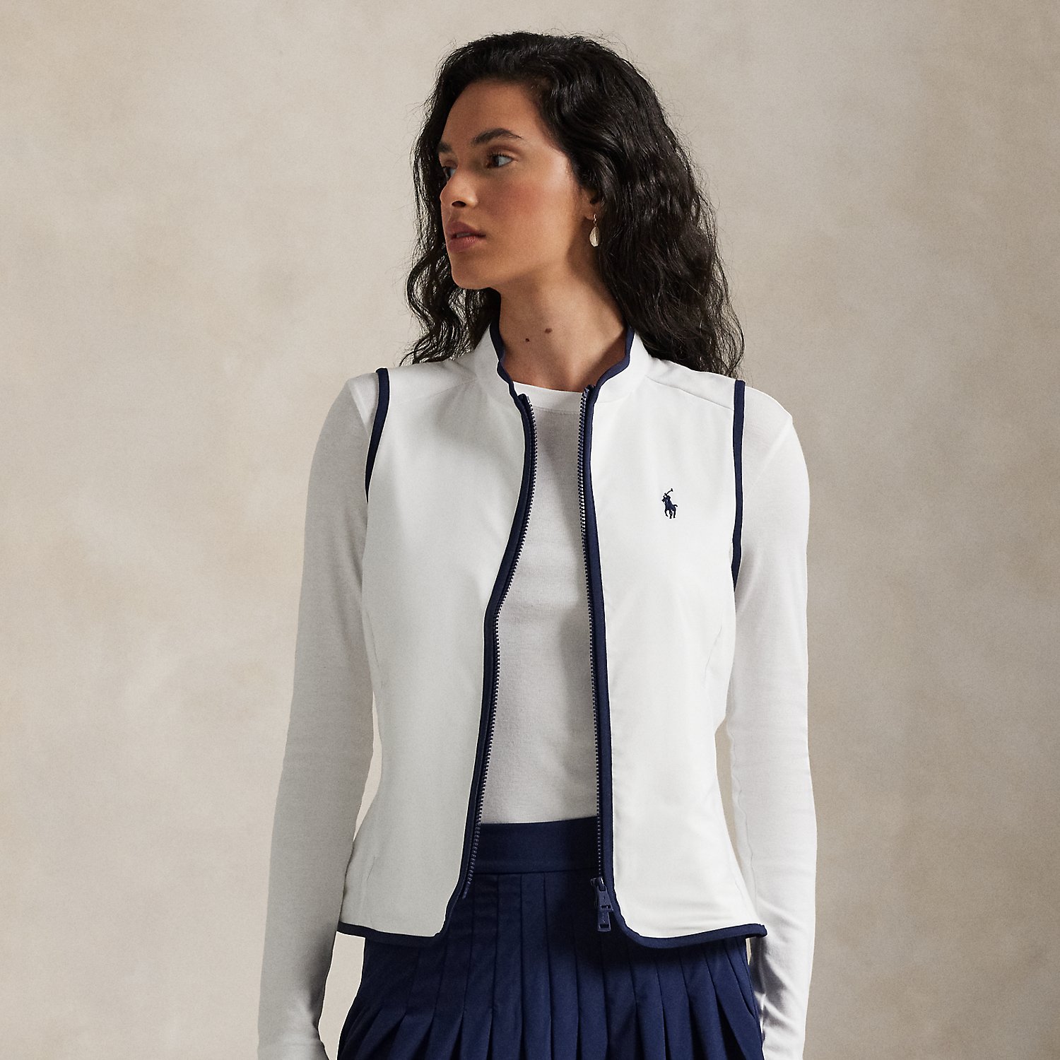 French Terry Full-Zip Gilet