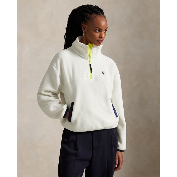 Pull demi-zippé en molleton - RLX - Modalova