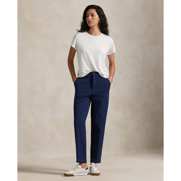 Polo Ralph Lauren Ralph Lauren Double-knit Jacquard Pant In Blue