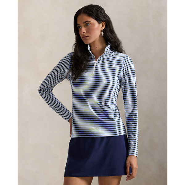 Maglia Tecnica a Righe con Cerniera - Ralph Lauren