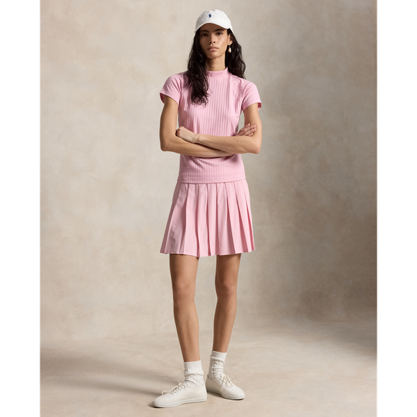 Pleated A-Line Skort