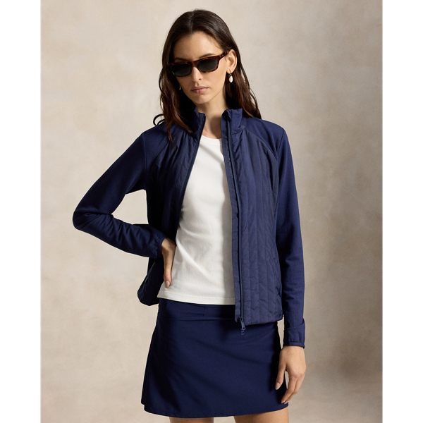 Hybrid Full-Zip Mockneck