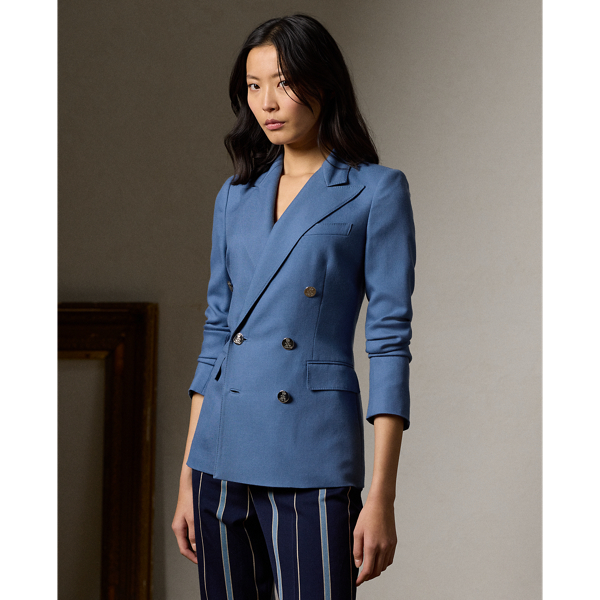 Shop Collection Camden Cashmere Jacket In Blue