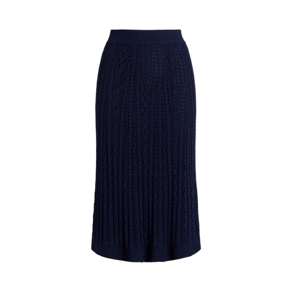 Shop Collection Silk Boucle Jumper Midi Skirt In Blue