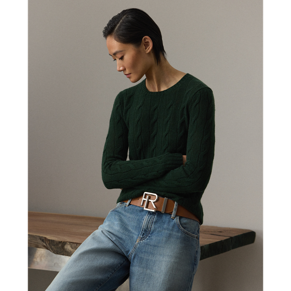 Pull col rond torsadé en cachemire - Collection - Modalova