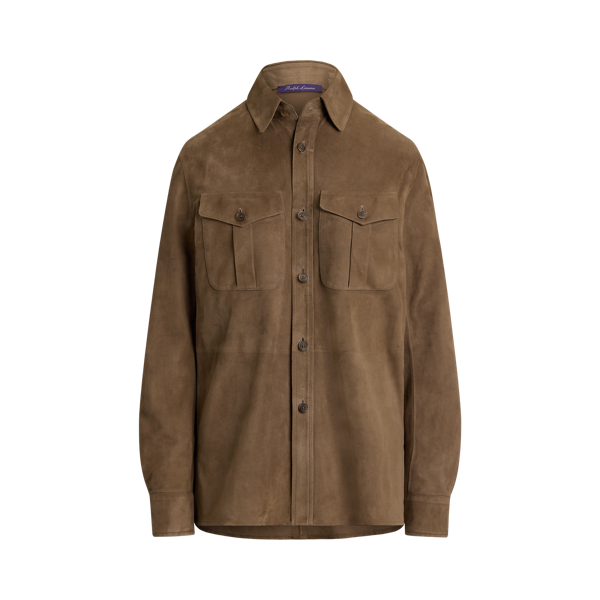 Camicia Landry in Agnello Scamosciato Ralph Lauren