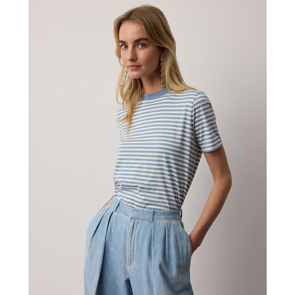 Maglietta Hallie a righe in cotone - Ralph Lauren