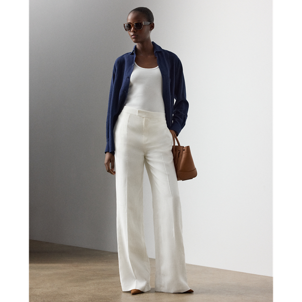 Dean Linen Trouser - Collection - Modalova