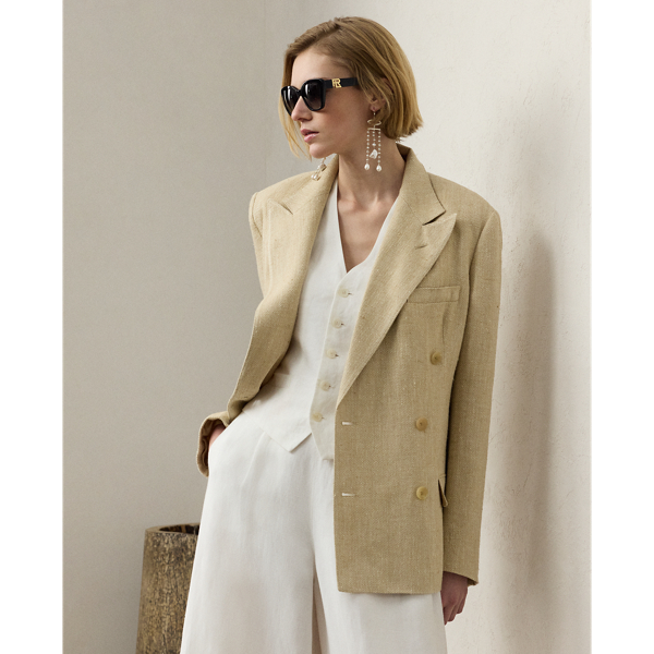 Veste Vanessa en tweed de lin mélangé - Collection - Modalova