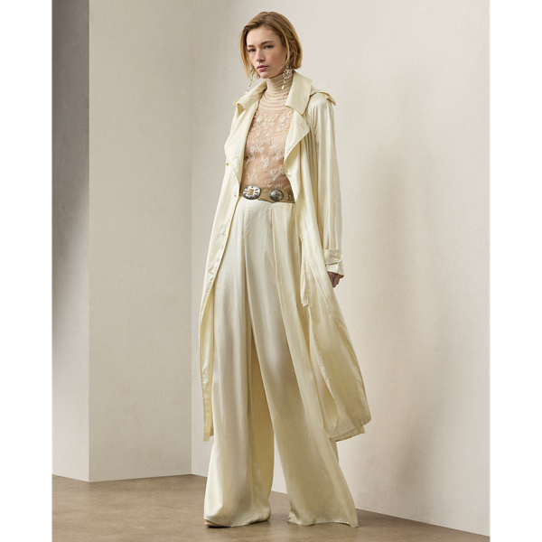 Trench-coat Twyla en charmeuse - Collection - Modalova
