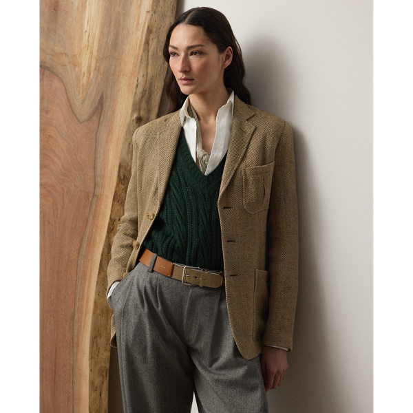 Ralph Lauren Ronan Barleycorn Tweed Jacket