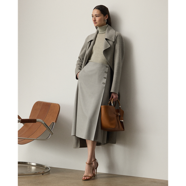 Jupe mi-longue Dee en laine - Collection - Modalova