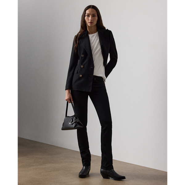 Ralph Lauren Barrett Slim Denim Jean In Black