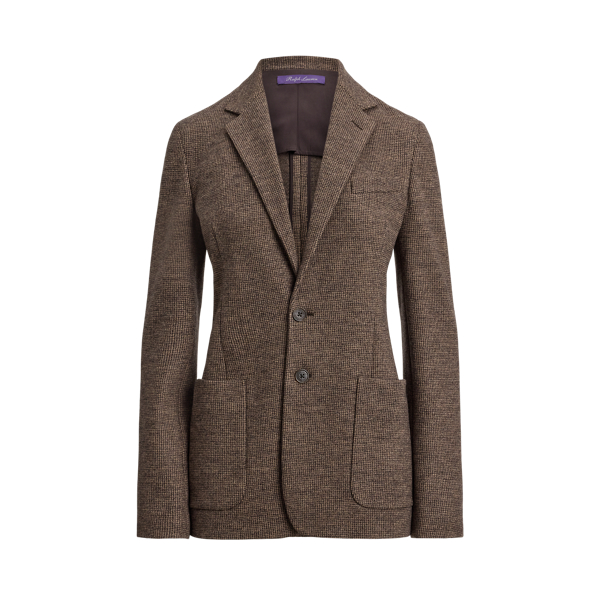 Italian-made, the two-button Hailey jacket draws inspiration from classic men's tailoring with notch lapels, a welt pocket on the chest, patch pockets on the waist and a butterfly lining. Cut for a slim silhouette, this style is crafted with tick-weave wool jersey for a remarkable drape and soft hand feel.