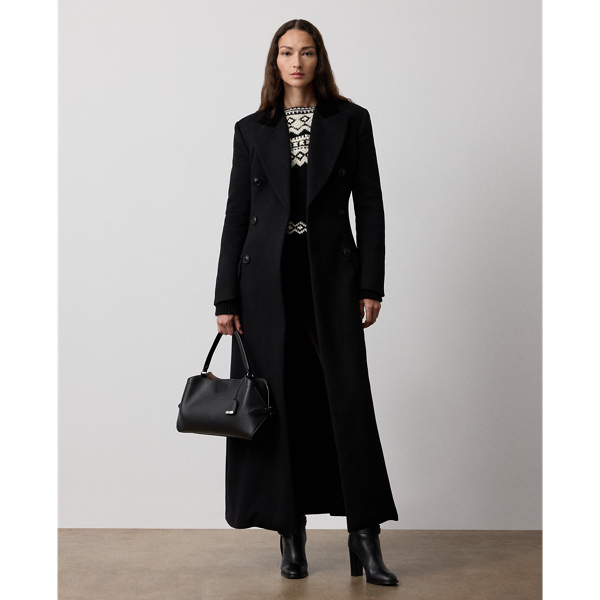 Ralph Lauren Anthony Double-faced Wool-cashmere Coat In Black