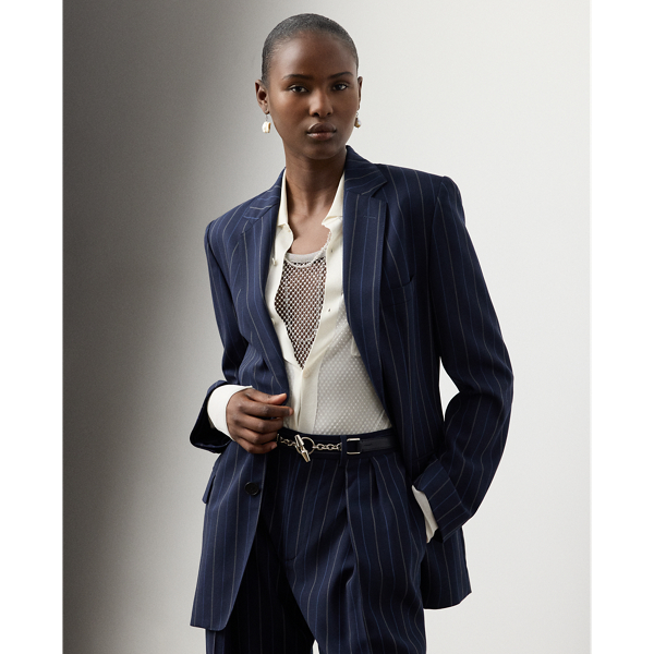 Marcy Striped Wool Jacket