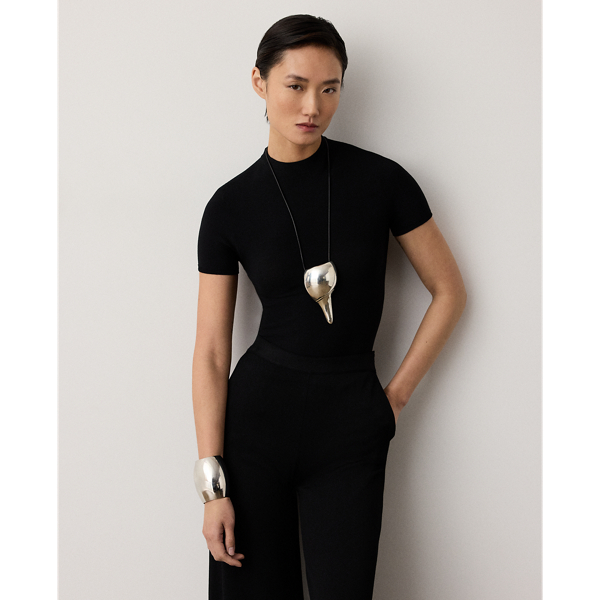 Stretch Short-Sleeve Jumper