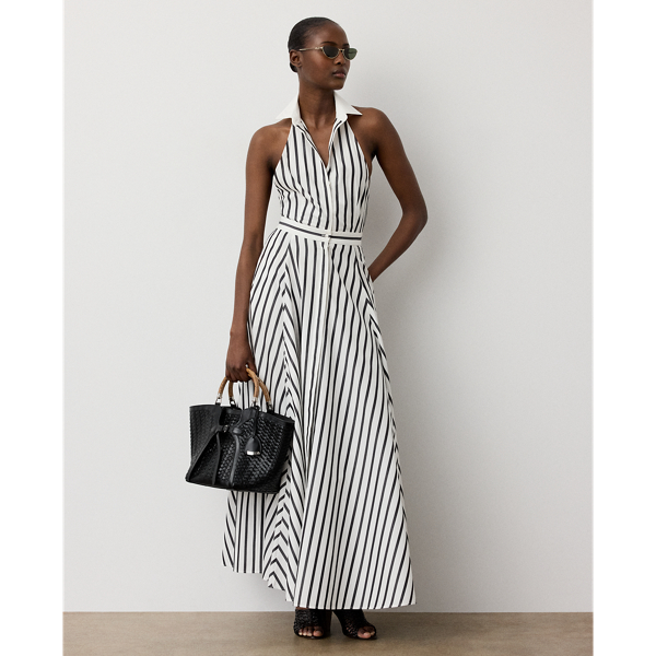 Eldred Striped Cotton Day Dress