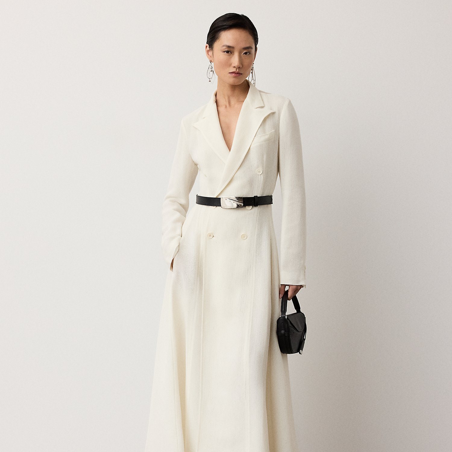 Reema Silk-Blend Giro Inglese Day Dress