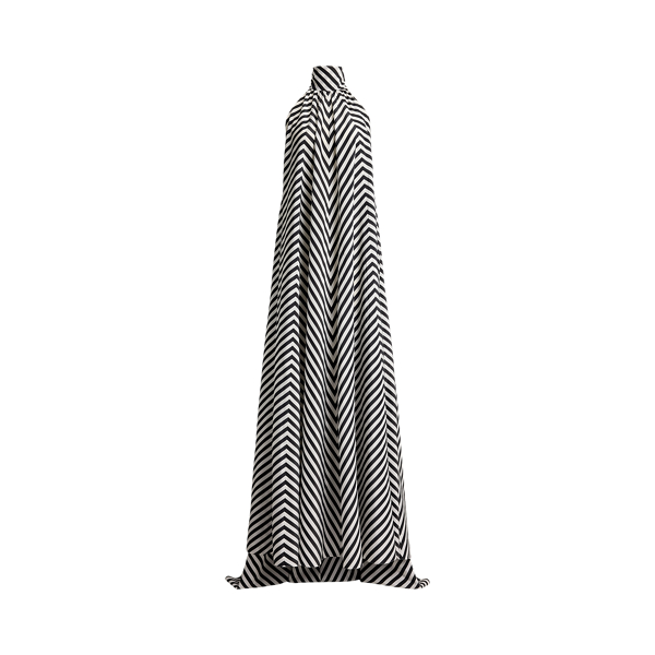 Piper Striped Silk-Blend Evening Dress