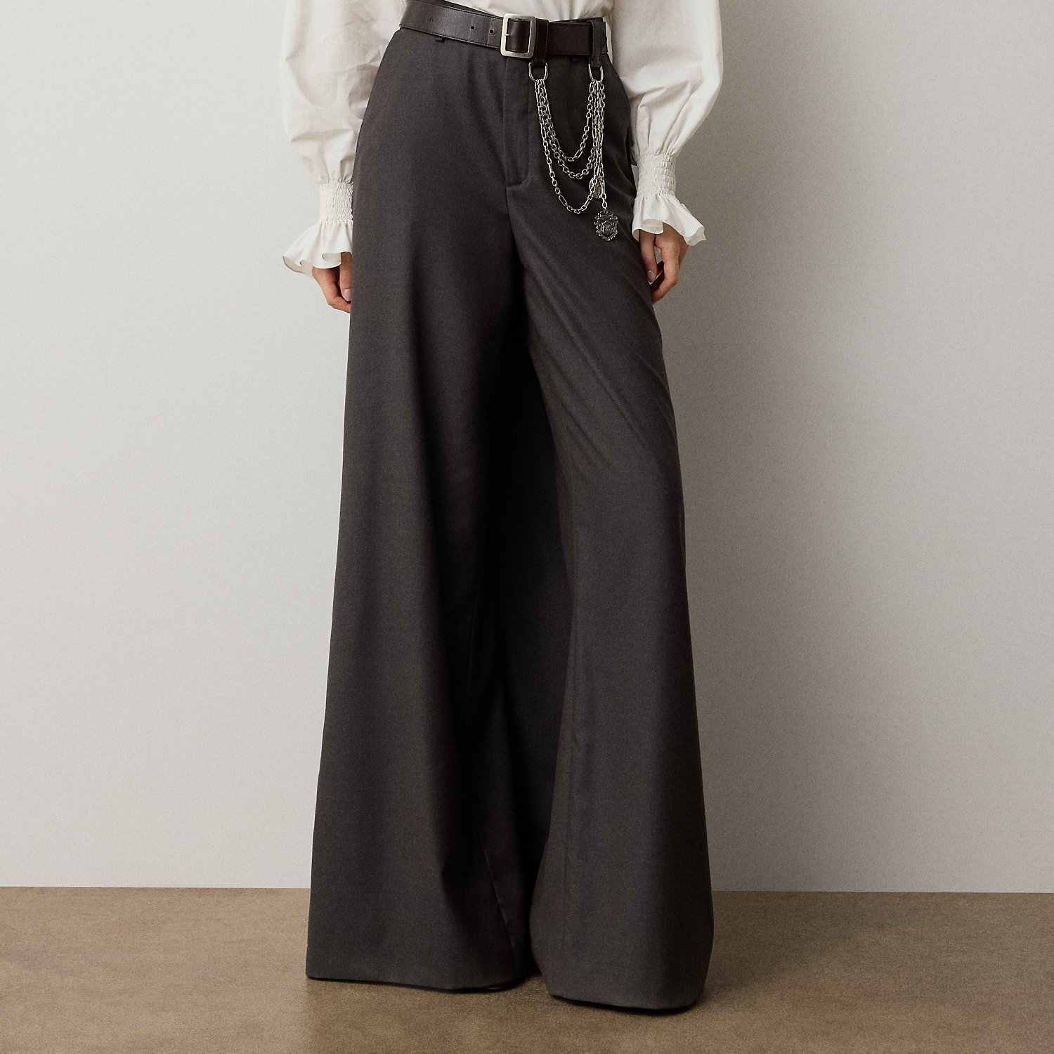 Elba Wool-Silk Trouser