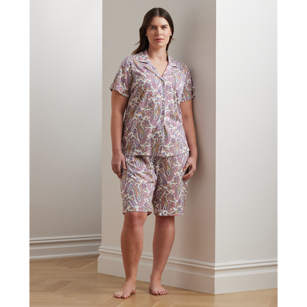 Shop Lauren Woman Paisley Jersey Bermuda Sleep Set