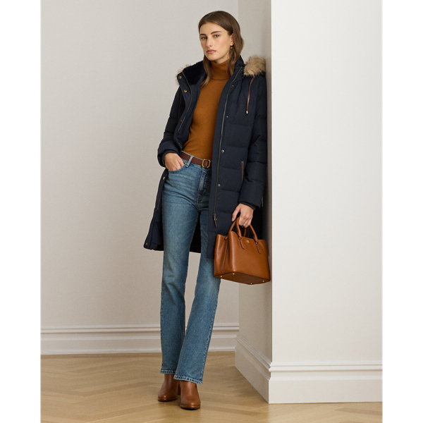 Piumino Ralph Lauren con Pelliccia Ecologica - Stile e Comfo