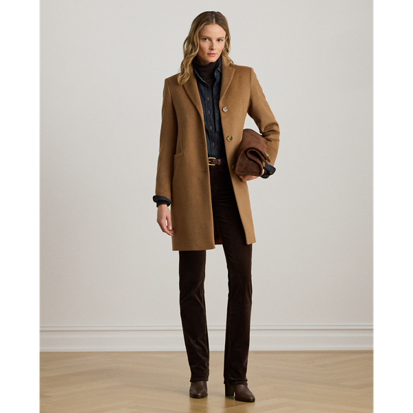 Ralph Lauren Wool-blend Coat In New Vicuna