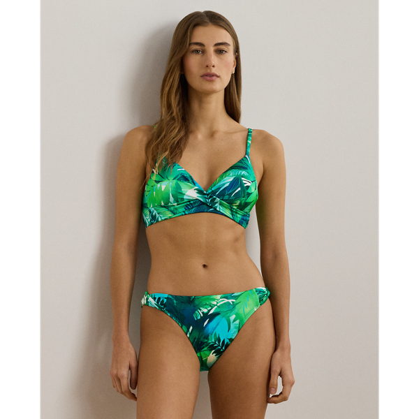 Ralph Lauren Print Side-twist Hipster Bikini Bottom In Multi