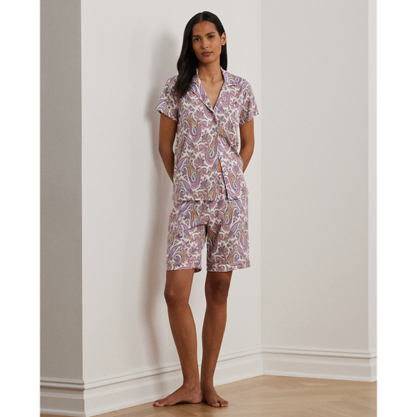 Shop Ralph Lauren Paisley Jersey Bermuda Sleep Set