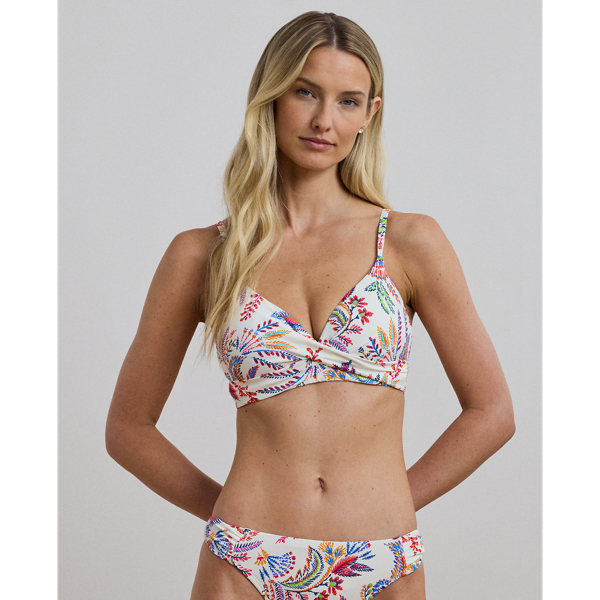 Ralph Lauren Floral Twist-front Bikini Top