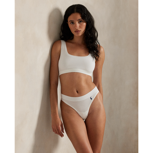 String en coton stretch taille mi-haute - Polo Ralph Lauren - Modalova