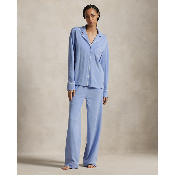 Long-Sleeve Shirt & Trouser Pyjama Set - Polo Ralph Lauren - Modalova