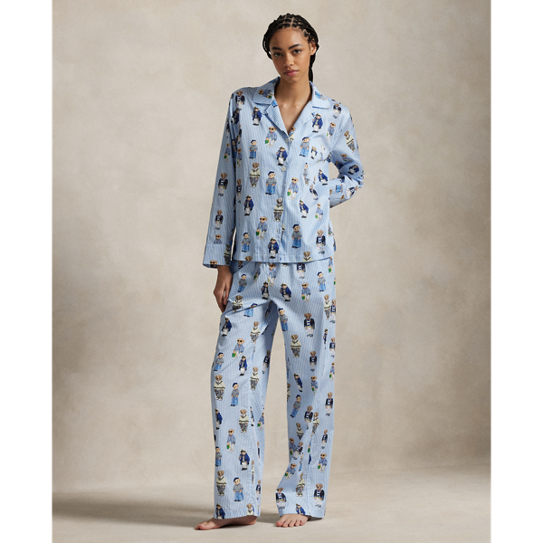 Pyjama Polo Bear à manches longues coton - Polo Ralph Lauren - Modalova