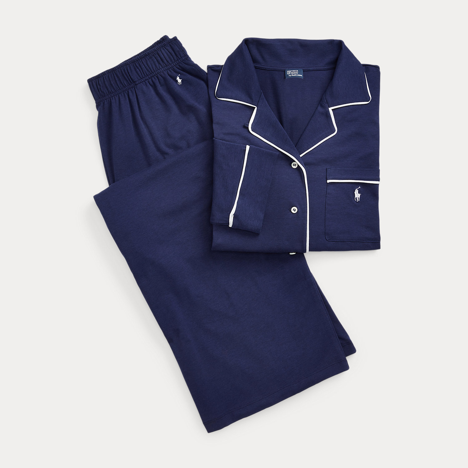 Pigiama a Maniche Lunghe Ralph Lauren in Jersey