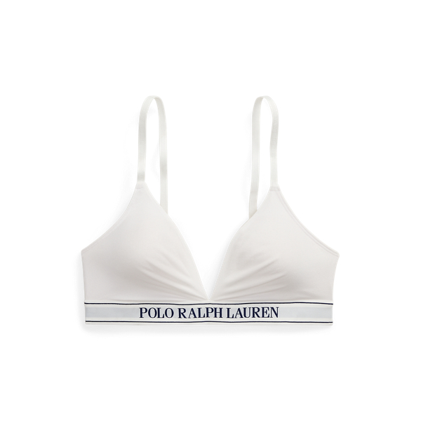 Soutien-gorge brassière triangle à logo - Polo Ralph Lauren - Modalova