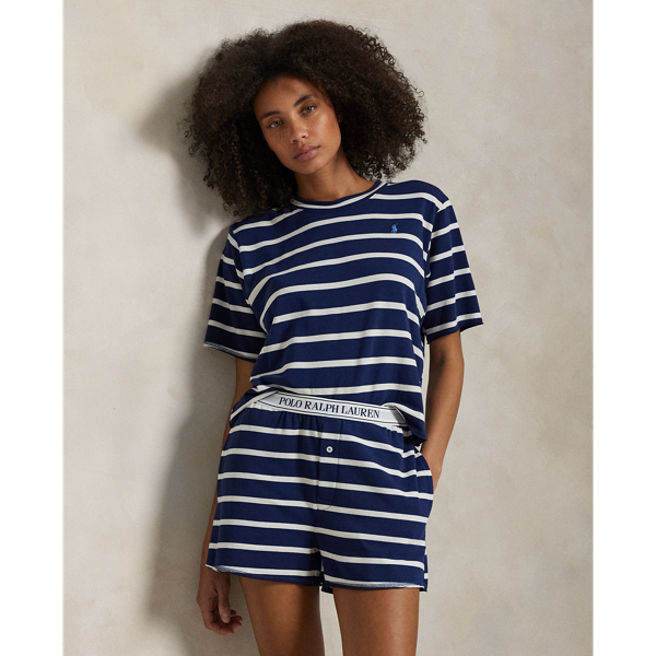 Pyjama rayé à manches courtes - Polo Ralph Lauren - Modalova