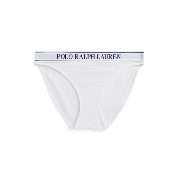Ralph Lauren Repeat-logo Bikini Brief In White