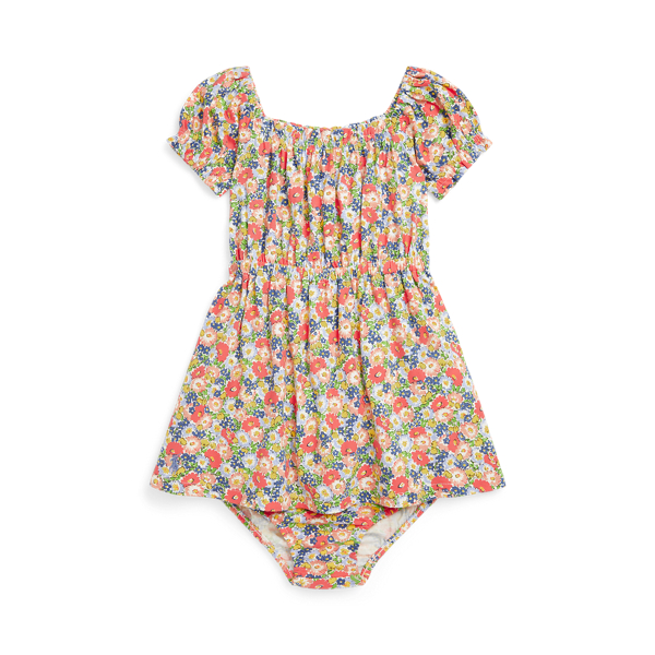 Polo Ralph Lauren Baby Floral Cotton Jersey Dress In Witherspoon Floral