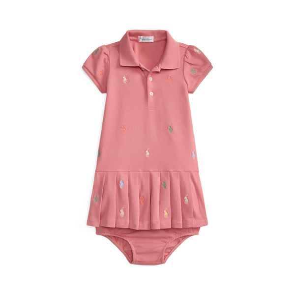 Ralph Lauren Polo Pony Stretch Mesh Polo Dress