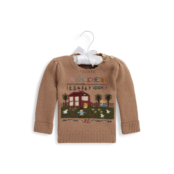 Intarsia-Knit Sampler Jumper