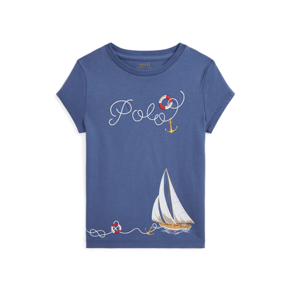 POLO RALPH LAUREN CHILDRENSWEAR】ノーティカル ロゴ コットン ジャージー Tシャツ I (トップス/Tシャツ/カットソー)ブルー  | ラルフ ローレン公式オンラインストア