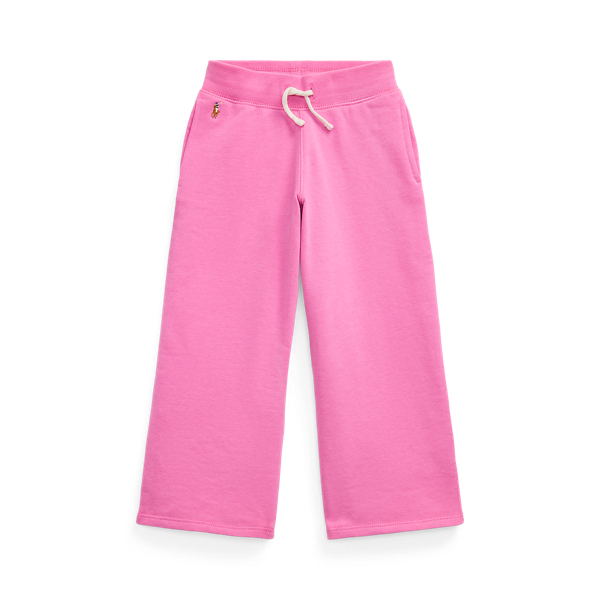 Polo Ralph Lauren French Terry Wide-leg Sweatpant In Laguna Pink W/ Multi