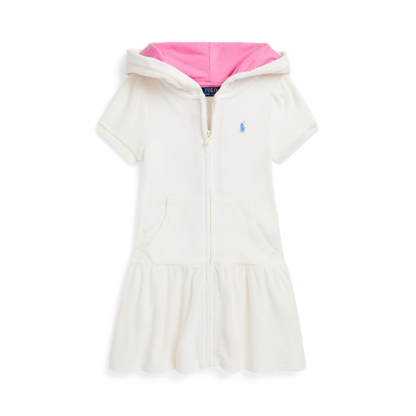 Polo Ralph Lauren Hooded Terry Cover-up In Nevis/harbor Island Blue