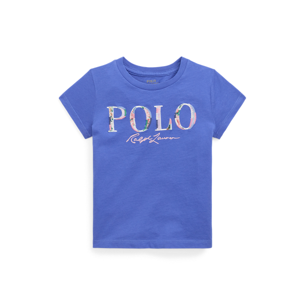 Polo Ralph Lauren Logo Cotton Jersey Tee In Scottsdale Blue