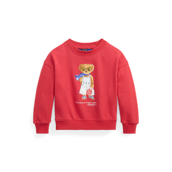 Polo Ralph Lauren Polo Bear Terry Sweatshirt In Starboard Red