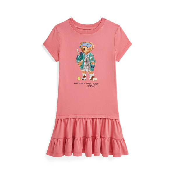 Polo Ralph Lauren Ralph Lauren Polo Bear Tiered Cotton Jersey Dress