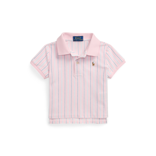 Polo Ralph Lauren Ralph Lauren Striped Oxford Mesh Boxy Polo Shirt