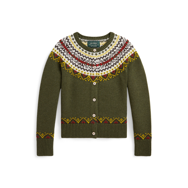 Polo Ralph Lauren Ralph Lauren Fair Isle Cotton-blend Cardigan In Multi